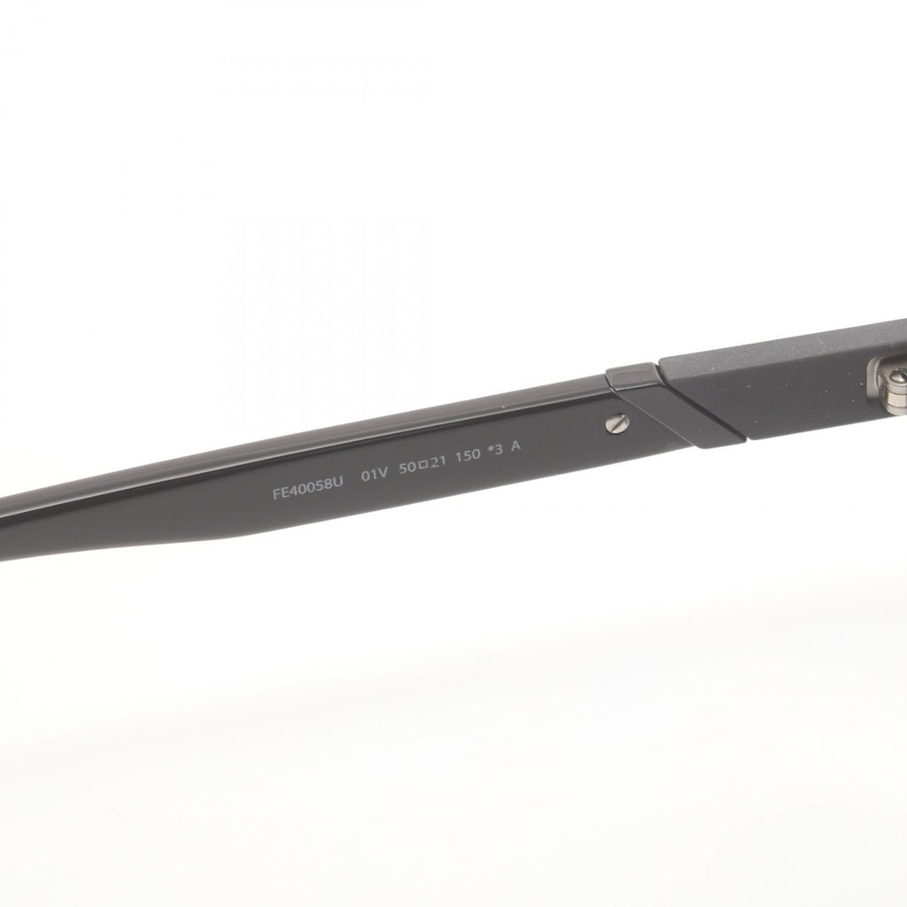 FENDI Diagonal Sunglasses Others Black Silver