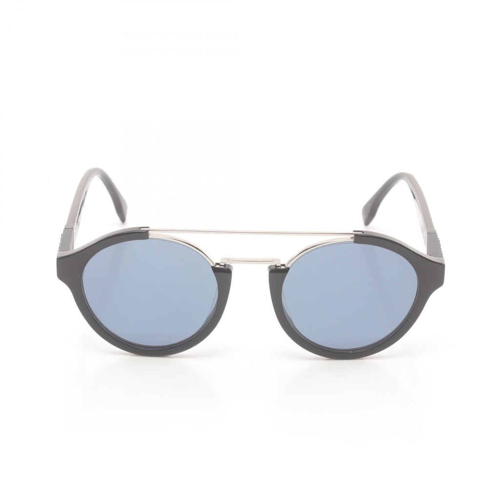 FENDI Diagonal Sunglasses Others Black Silver
