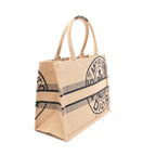 Dior BOOK TOTE Book tote Medium Dior Union Handbag Tote bag Jute Canvas Beige Multicolor
