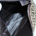 FENDI Zucchino Canvas Hand Bag Beige Brown92979