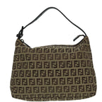 FENDI Zucchino Canvas Hand Bag Beige Brown92979