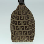 FENDI Zucchino Canvas Hand Bag Beige Brown92979