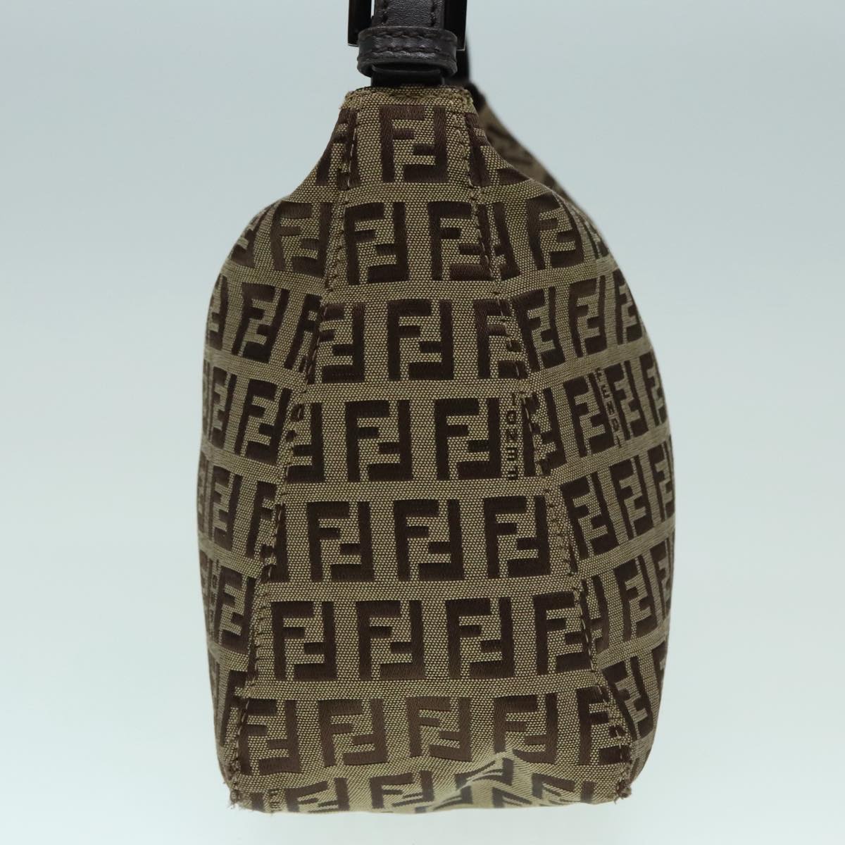 FENDI Zucchino Canvas Hand Bag Beige Brown92979