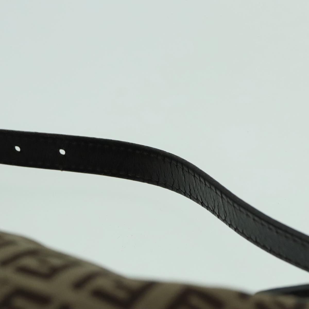 FENDI Zucchino Canvas Hand Bag Beige Brown92979