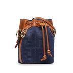 Fendi Mon Tresor Mini Blue Denim Zucca Canvas