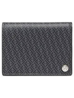 Fendi Micro Leather Card Wallet Black