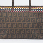 Fendi Zucca  Pvc Leather Shoulder Bag Tote Bag ()