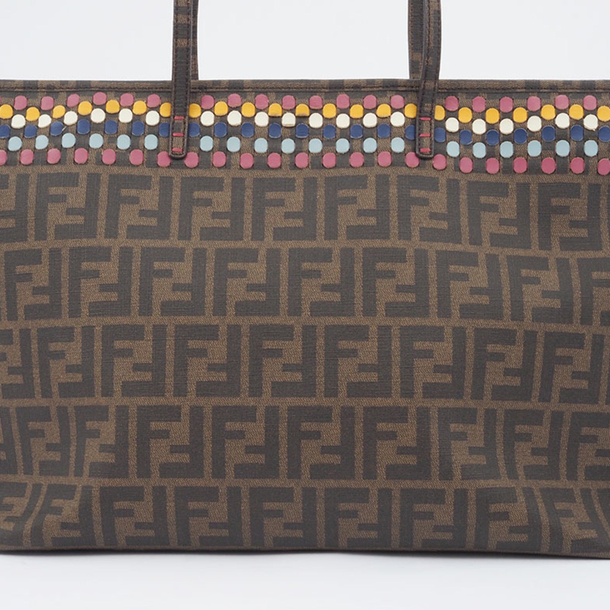 Fendi Zucca  Pvc Leather Shoulder Bag Tote Bag ()