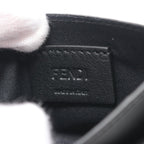 FENDI Baguette Card case Leather Black