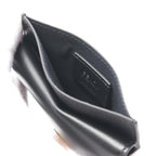 FENDI Baguette Card case Leather Black