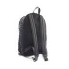 FENDI Zucca Backpack Rucksack Nylon Leather Black