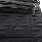 FENDI Zucca Backpack Rucksack Nylon Leather Black
