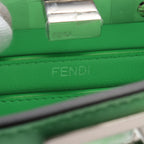 FENDI Peekaboo ISeeU Handbag Leather Yellow-green 2WAY