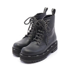 FENDI Lace up Boots Leather Black