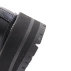 FENDI Lace up Boots Leather Black