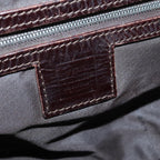 FENDI Zucca Canvas Hand Bag Brown Black Silver93228