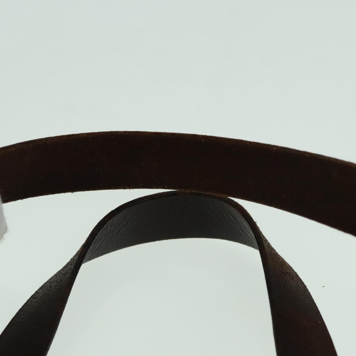 FENDI Zucca Canvas Hand Bag Brown Black Silver93228