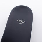 FENDI Slide sandals Fabric Navy Pink Beige Ribbon