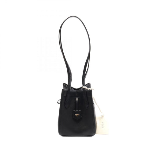 FENDI ORIGAMI MINI Origami Mini Shoulder bag Leather Black
