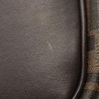 FENDI Zucca Boston bag PVC Coated Canvas Leather Brown Black