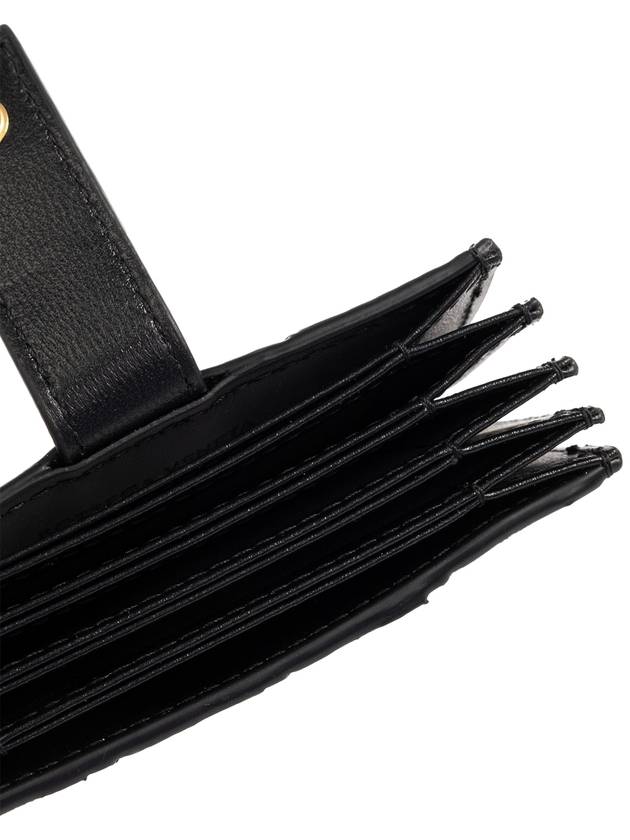 Bottega Veneta Intrecciato Accordion Card Wallet Black