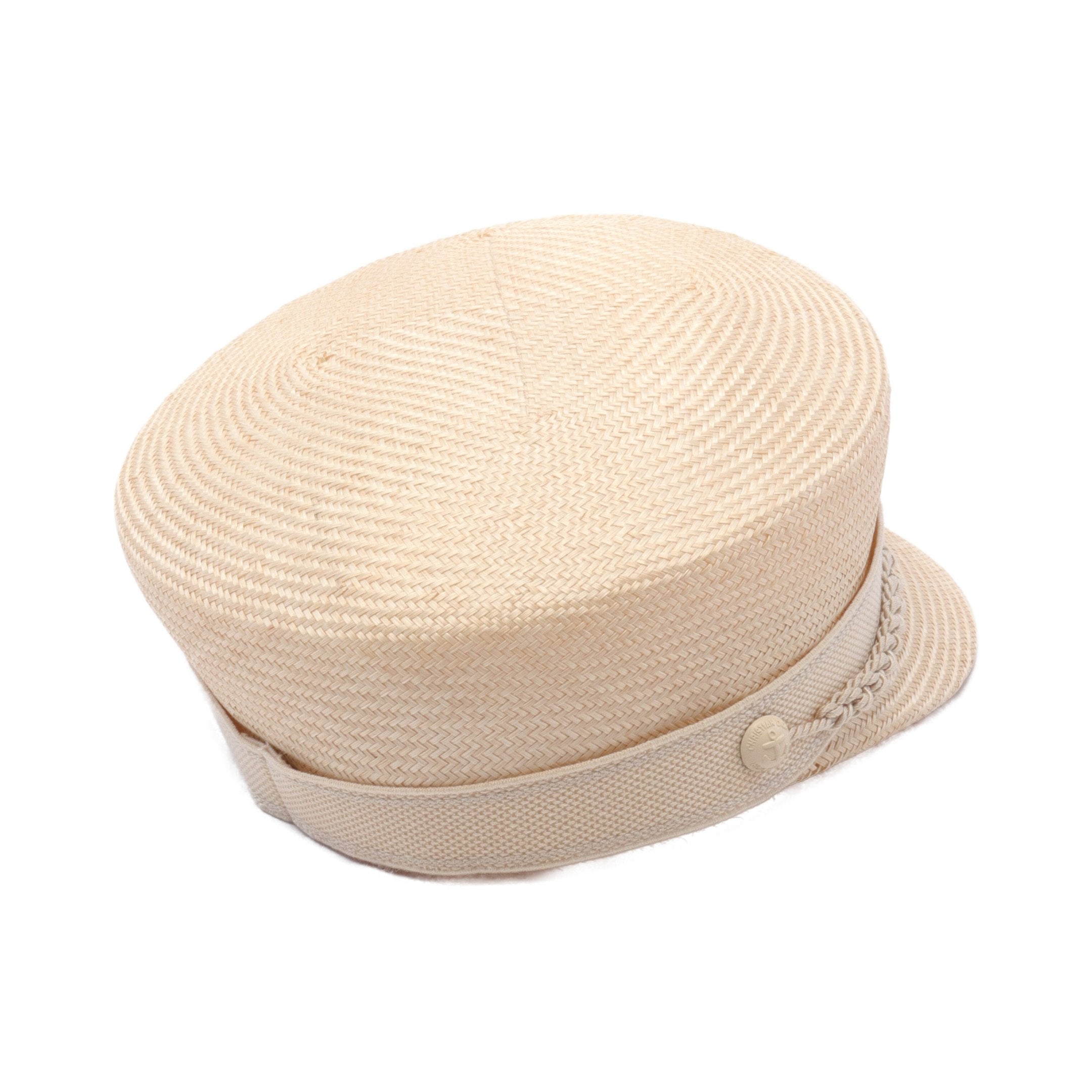 Dior Travel Cap Straw Canvas Light beige
