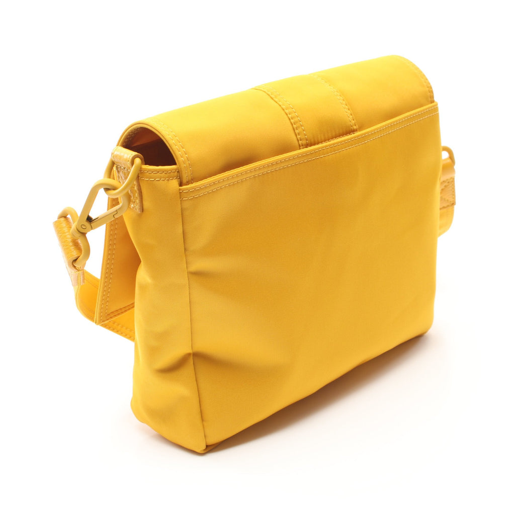 FENDI Baguette Messenger Bag Bucket Messenger Shoulder bag Nylon Yellow