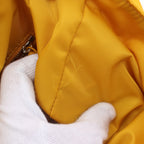 FENDI Baguette Messenger Bag Bucket Messenger Shoulder bag Nylon Yellow