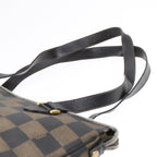 FENDI Pecan Canvas Tote Bag Brown Black gold93517