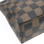 FENDI Pecan Canvas Tote Bag Brown Black gold93517