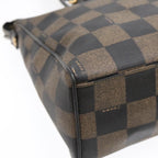 FENDI Pecan Canvas Tote Bag Brown Black gold93517