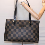 FENDI Pecan Canvas Tote Bag Brown Black gold93517