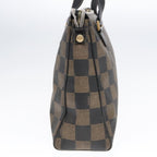 FENDI Pecan Canvas Tote Bag Brown Black gold93517