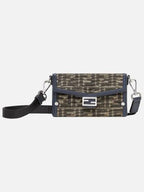 Fendi Baguette Soft Trunk Phone Pouch Cross Bag Brown
