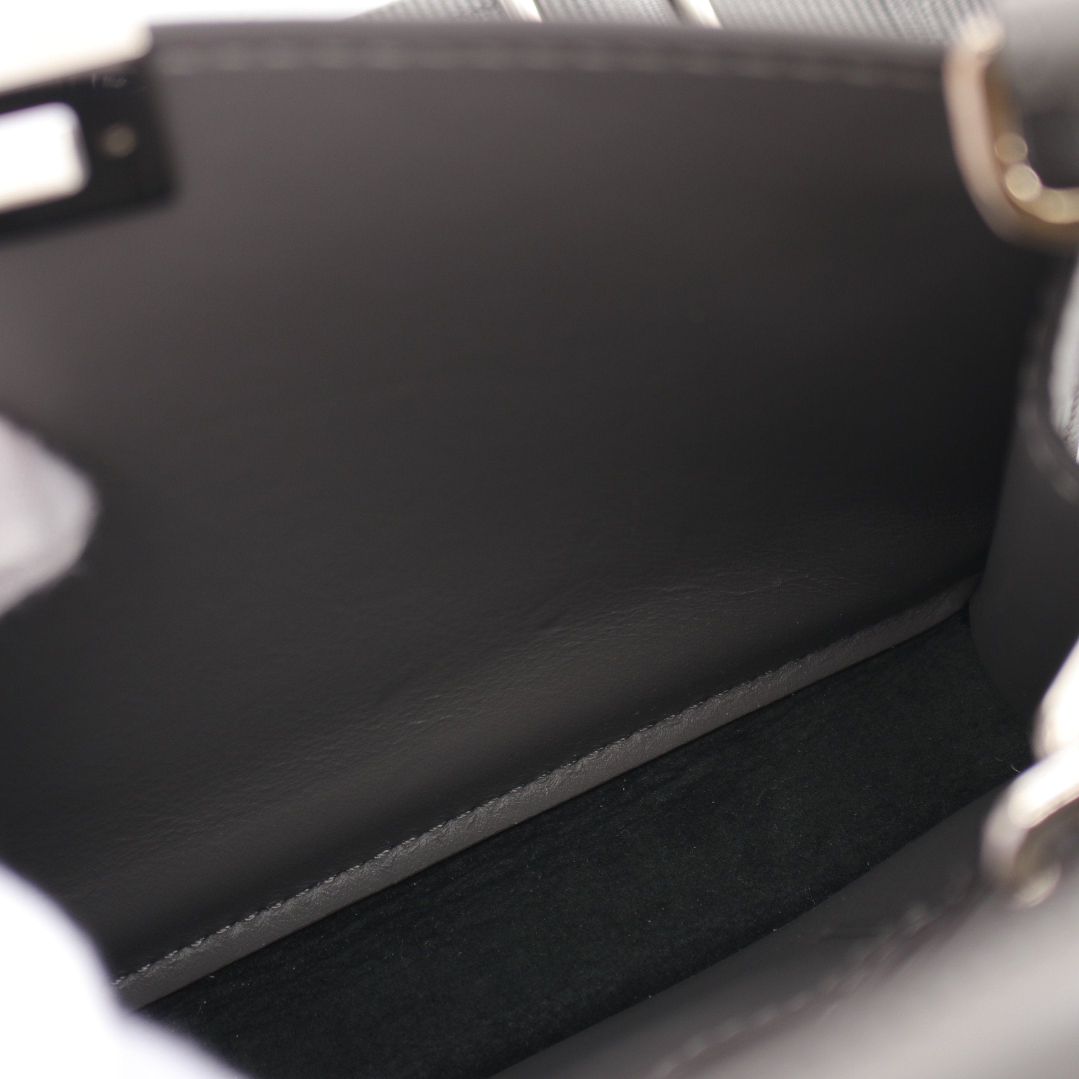 FENDI Peekaboo ISeeU Isee u X-Cross Zucca Handbag PVC Gray 2WAY