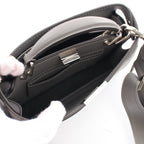 FENDI Peekaboo ISeeU Isee u X-Cross Zucca Handbag PVC Gray 2WAY