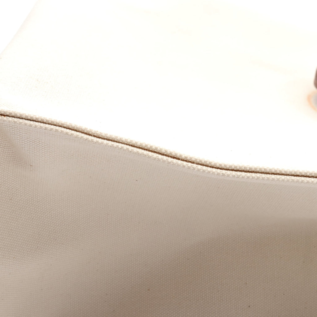 FENDI SUNSHINE MEDIUM Sunshine Medium Handbag Tote bag Canvas Leather Ivory Brown 2WAY
