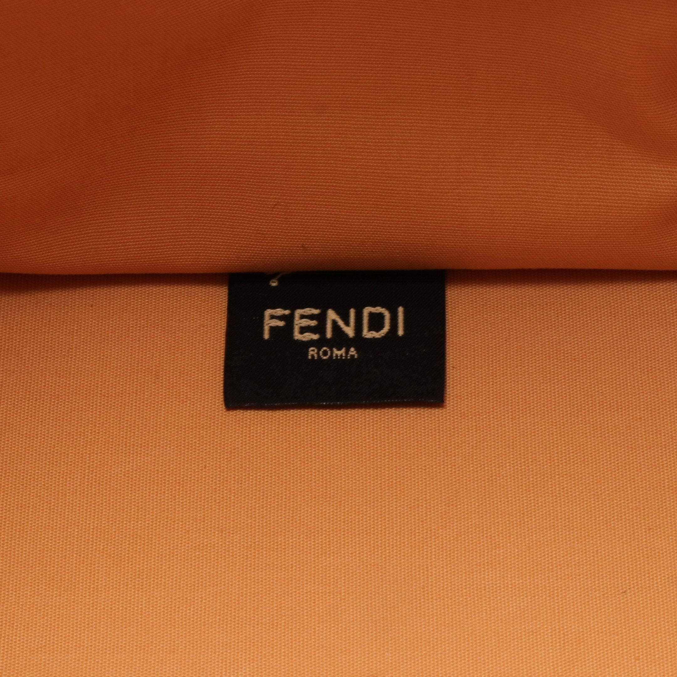 FENDI SUNSHINE MEDIUM Sunshine Medium Handbag Tote bag Canvas Leather Ivory Brown 2WAY