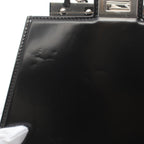 FENDI Peekaboo Cut Mini Chain shoulder bag Leather Black
