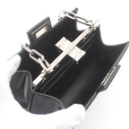 FENDI Peekaboo Cut Mini Chain shoulder bag Leather Black