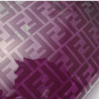 FENDI Peekaboo Regular Selleria Handbag Vinyl Leather Purple Skeleton 2WAY