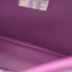 FENDI Peekaboo Regular Selleria Handbag Vinyl Leather Purple Skeleton 2WAY