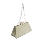 FENDI Peekaboo Cut Medium Chain shoulder bag Leather Light green