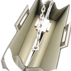 FENDI Peekaboo Cut Medium Chain shoulder bag Leather Light green