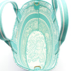 Dior DIORIVIERA Pannier Chapeau Bag Toile De Jouy Embroidery Handbag Tote bag Canvas Emerald green White 2WAY