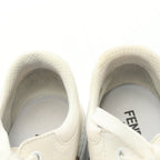 FENDI Zucca Force Low-top Sneakers Canvas Leather Brown White