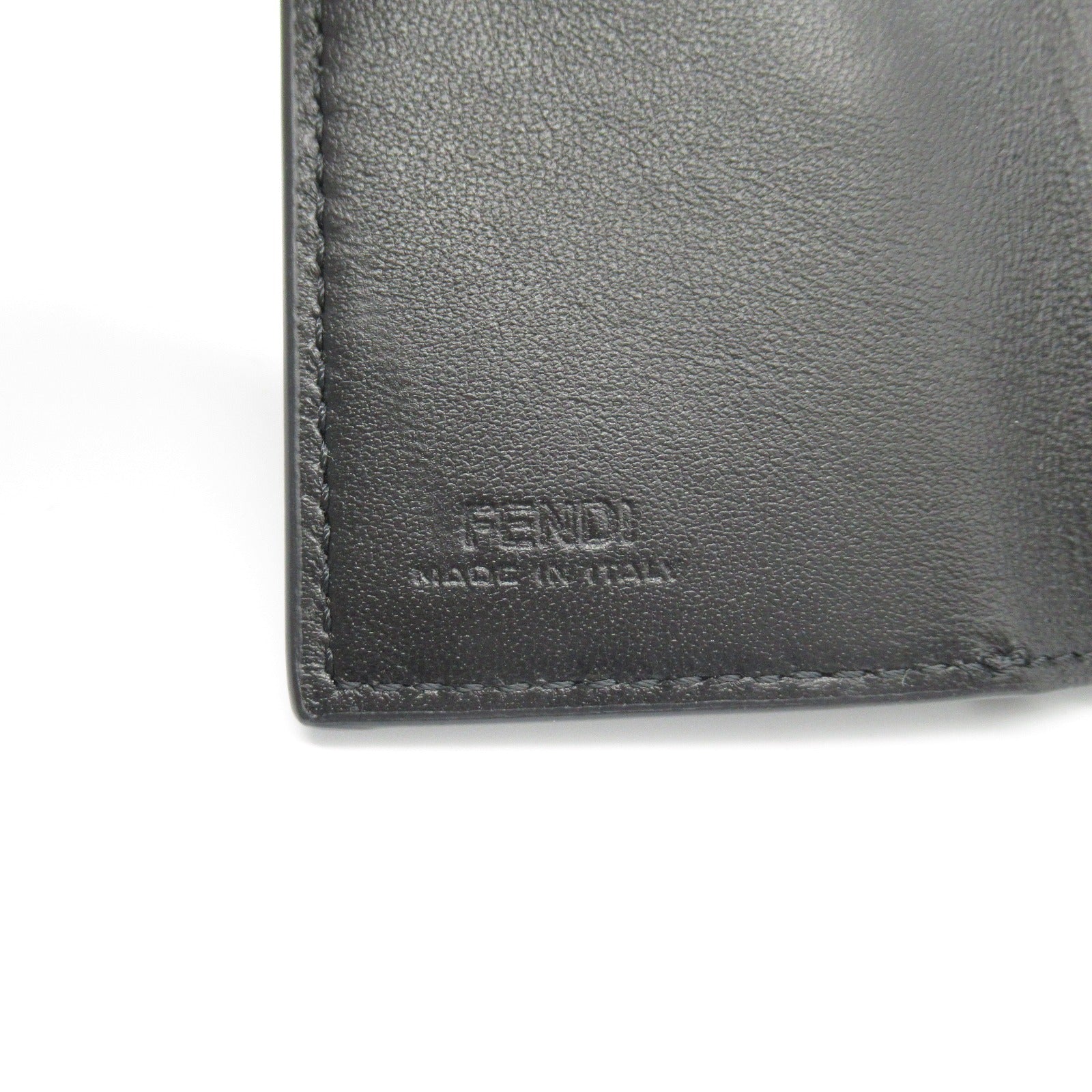 FENDI Tri-fold wallet Trifold wallet Leather Black