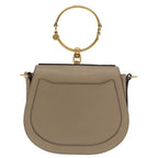 Chloe Nile Shoulder Bag Leather Gray Gold 3S1301 93835