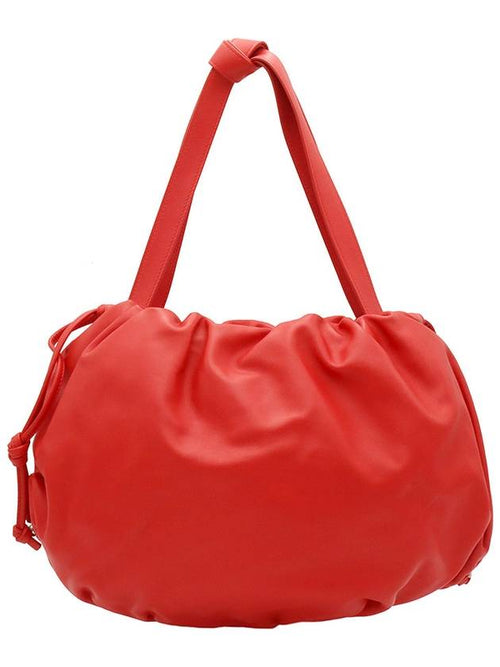 Bottega Veneta Chili Red Leather Bulb Medium Shoulder Bag
