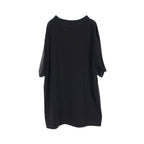Dior DIOR * ERL T-shirt Crew neck Logo embroidery Cotton Black Damage processing